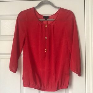 XS Magenta blouse w/ gold button detail